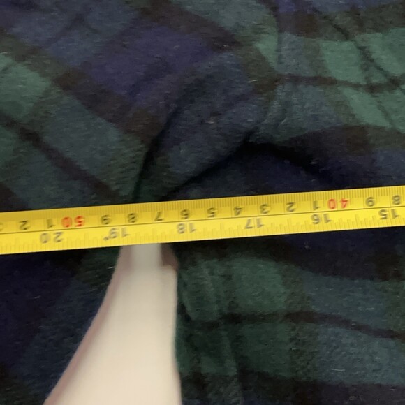 Vintage German School Uniform Jacet Plaid Womens Green Navy Blue Reversible - Picture 9 of 16